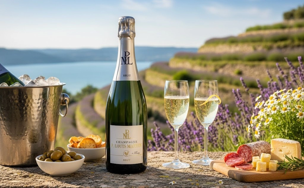 Rượu Champagne Pháp P. Louis Martin Brut Mạnh Mẽ