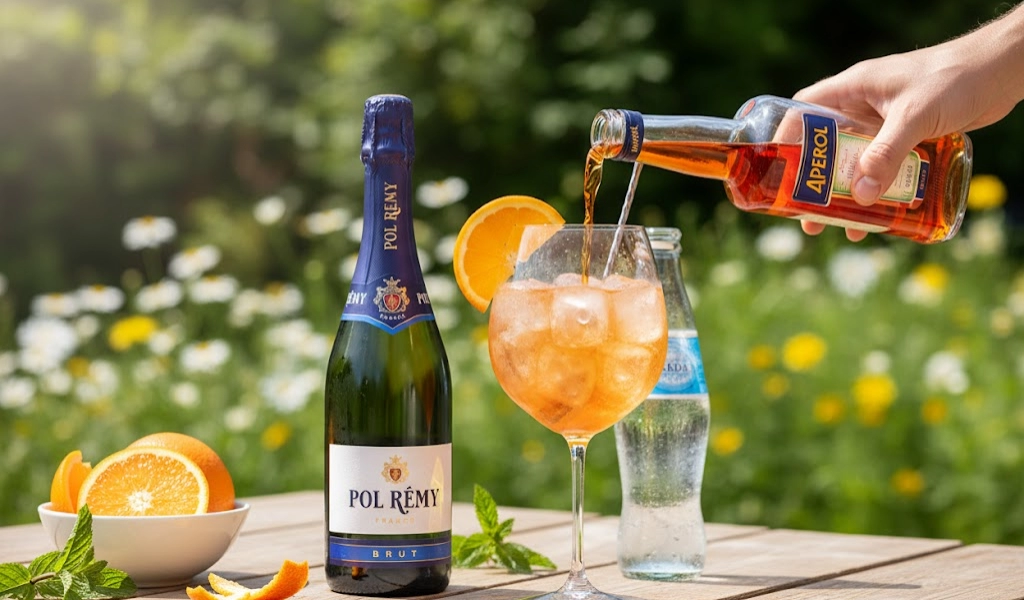 Pha Aperol Spiritz Với Pol Remy Brut