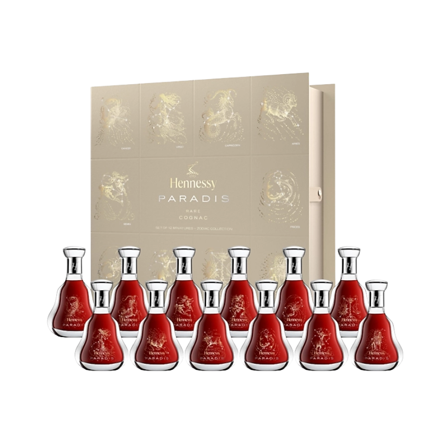 Rượu Cognac Hennessy Paradis Zodiac Collection Limited Edition Set 12 Chai Mini