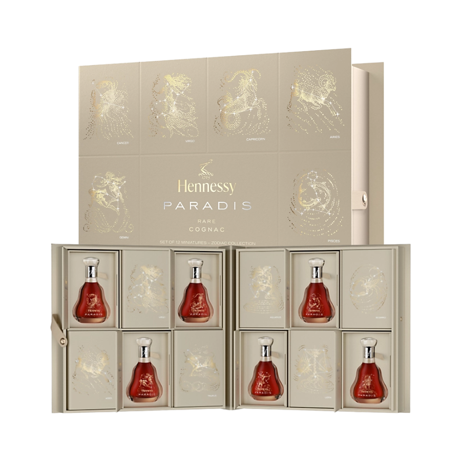 Rượu Cognac Hennessy Paradis Zodiac Collection Limited Edition Set 12 Chai Mini