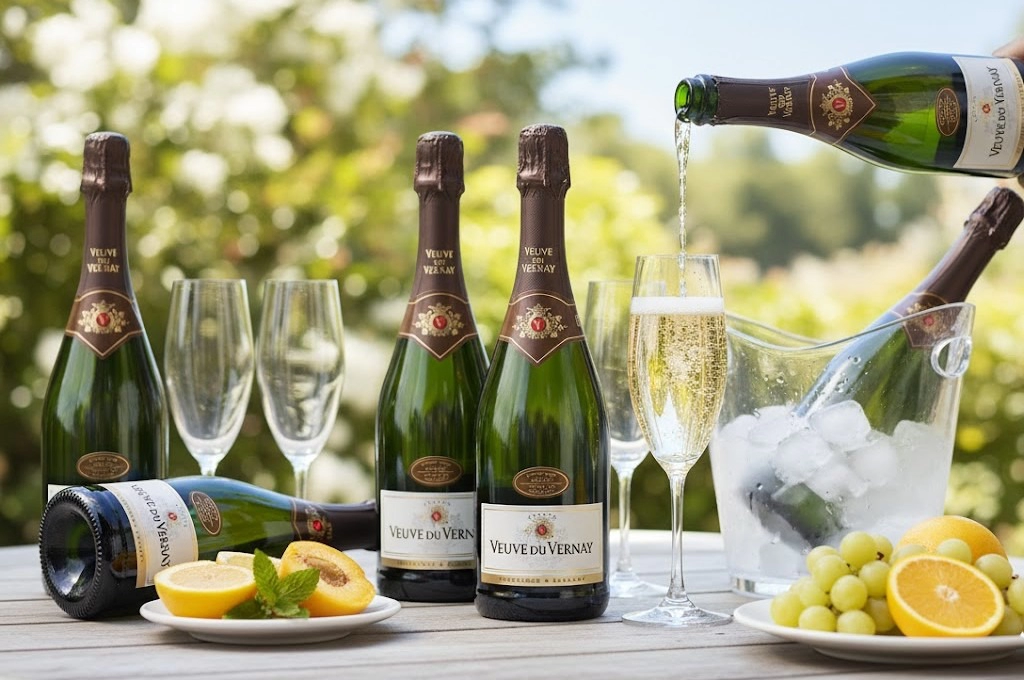 Sparkling Pháp Veuve Du Vernay Tươi Mới