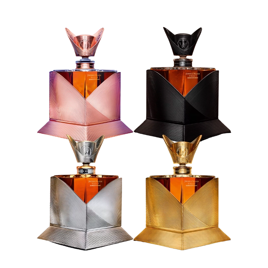 Rượu Whisky Johnnie Walker Vault Couture Expressions Set 4 Chai