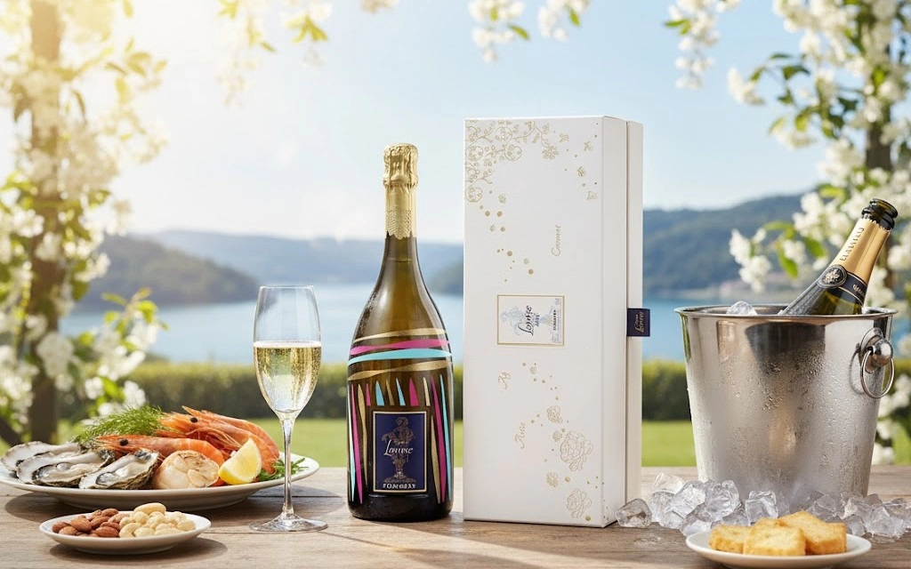 Champagne Pommery Cuvee Louise 2004 Gift Box Mịn Màng