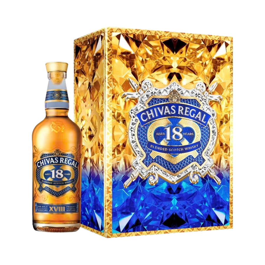 Rượu Whisky Chivas 18 Year Old Gold Signature Hộp Quà Tết 2026