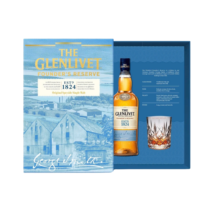 Rượu Whisky Glenlivet Founder's Reserve Hộp Quà Tết 2026