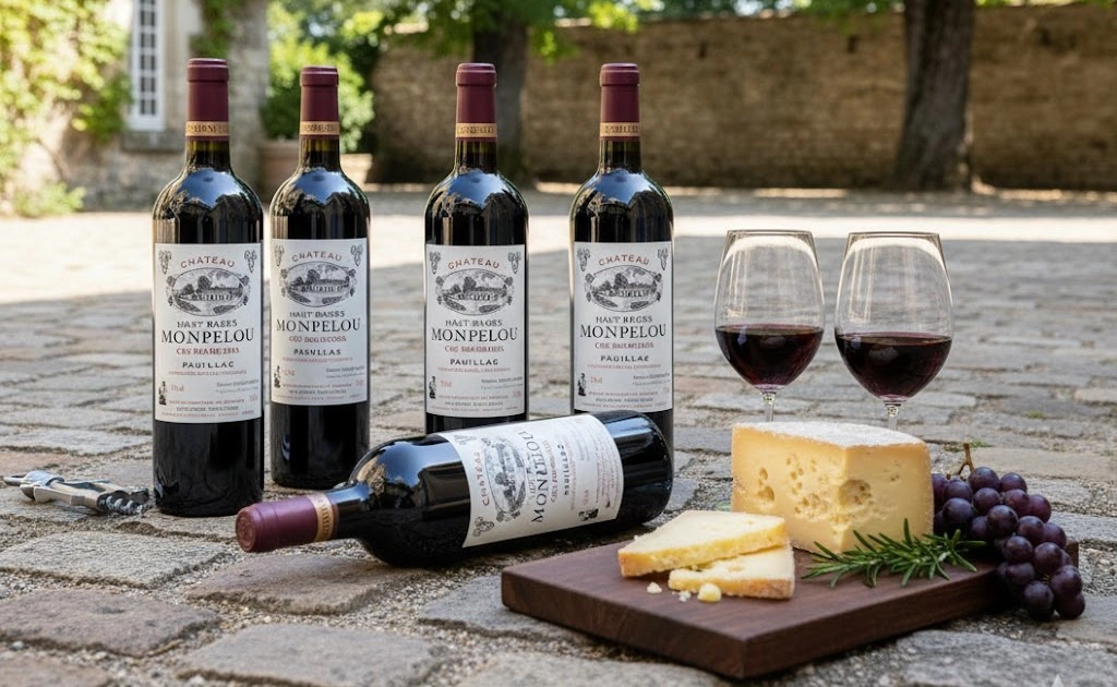 Vang Đỏ Chateau Haut Bages Monpelou Mạnh Mẽ
