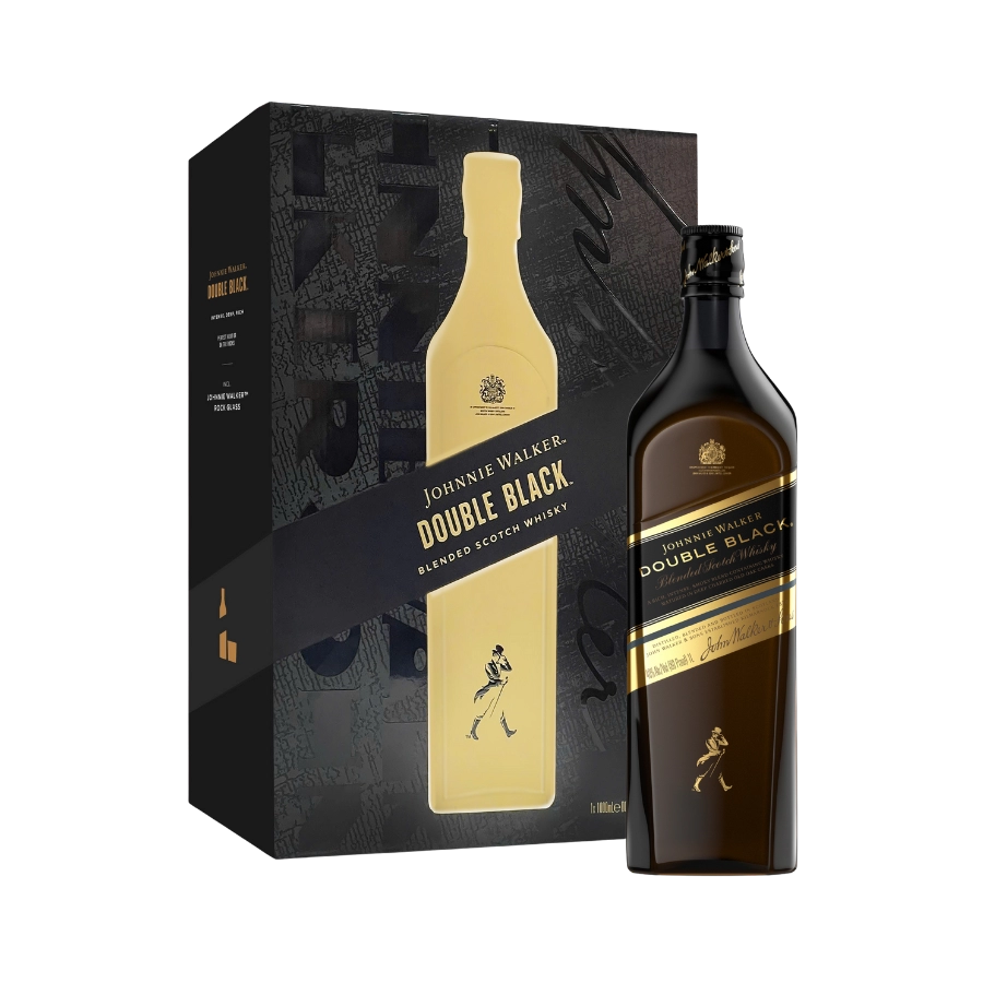Rượu Whisky Johnnie Walker Double Black Hộp Quà Tết 2026