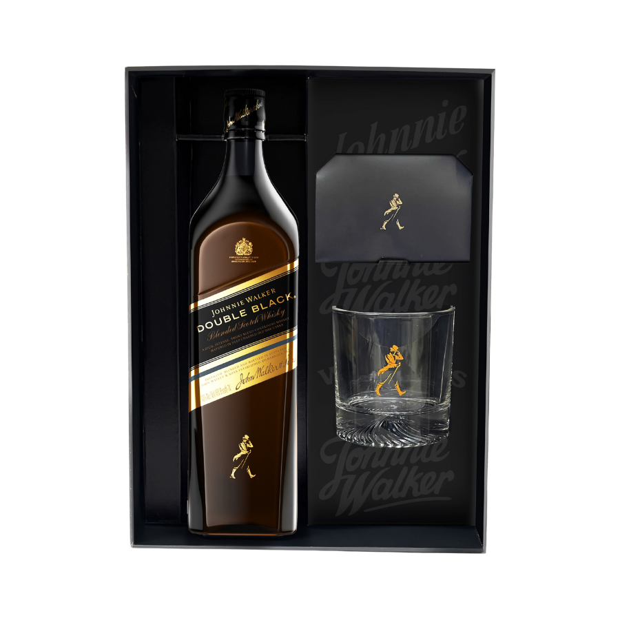 Rượu Whisky Johnnie Walker Double Black Hộp Quà Tết 2026