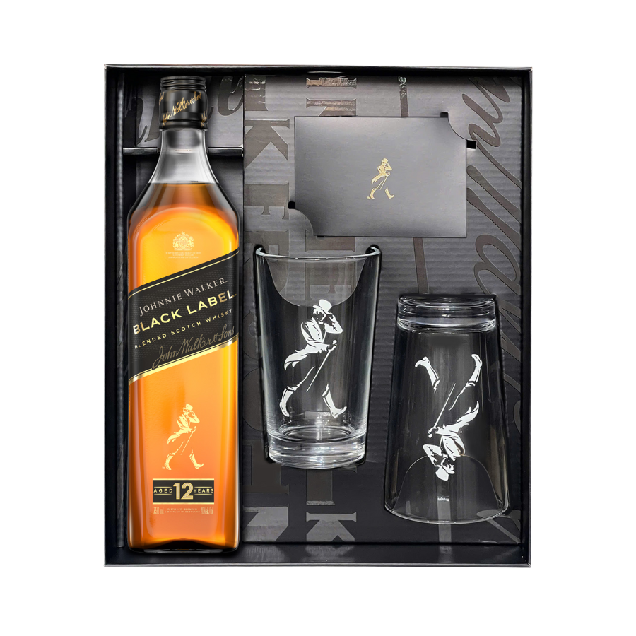 Rượu Whisky Johnnie Walker Black Label Hộp Quà Tết 2026