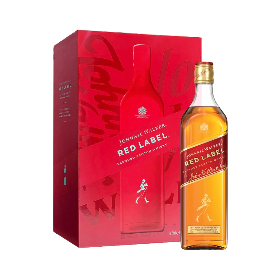 Rượu Whisky Johnnie Walker Red Label Hộp Quà Tết 2026