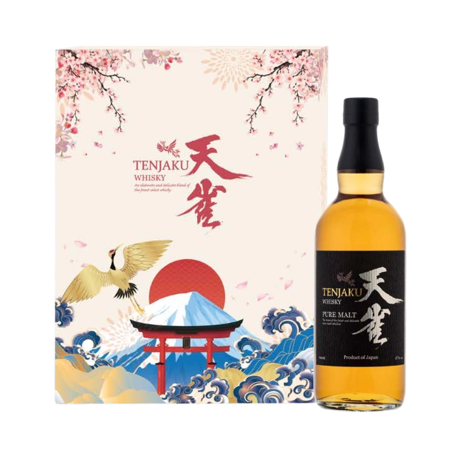 Rượu Whisky Tenjaku Pure Malt Japanese Whisky Hộp Quà Tết 2026