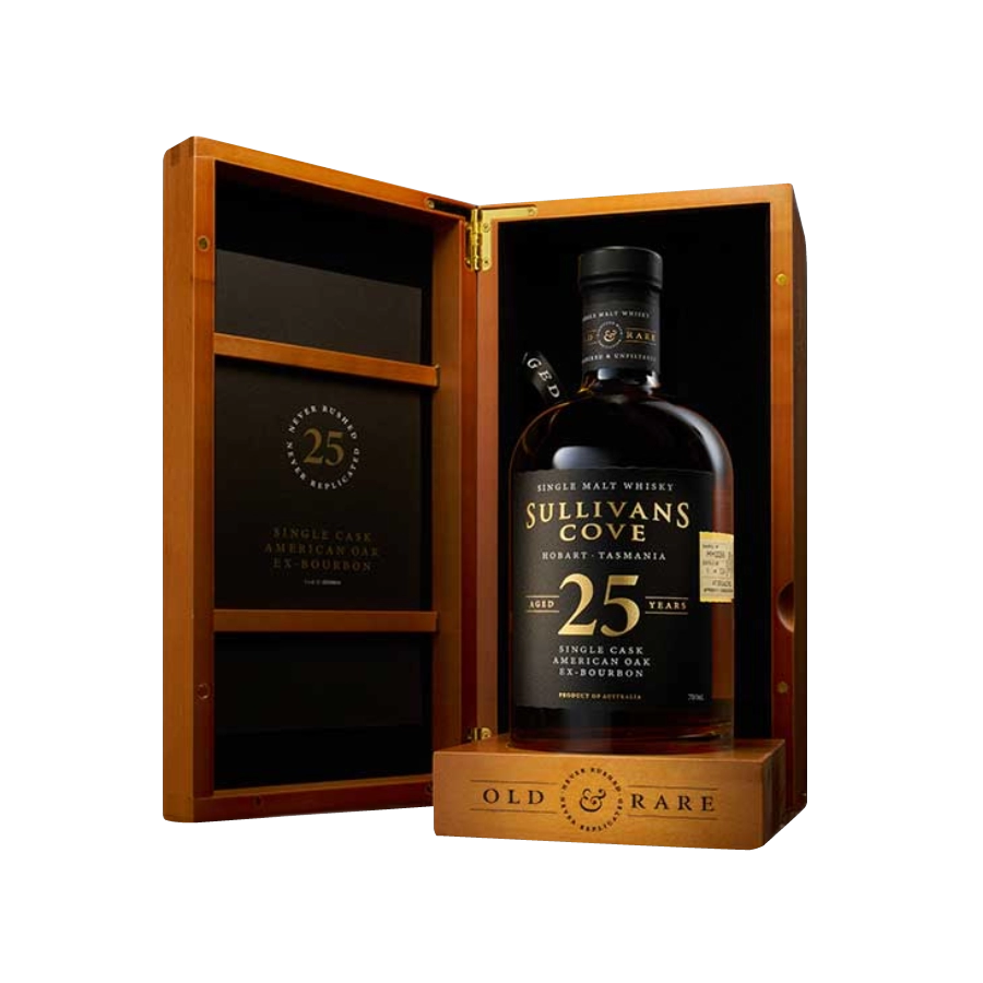 Rượu Whisky Úc Sullivans Cove 25 Year Old American Oak Cask Nº HH0010