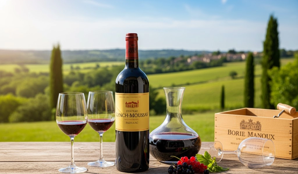 Rượu Vang Đỏ Pháp Borie Manoux Chateau Lynch Moussas 5th Grand Cru Classe 1.5L 2002