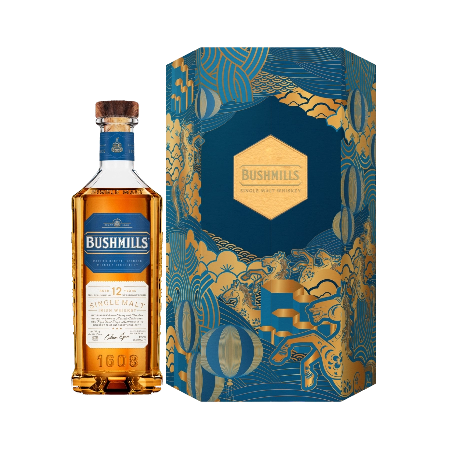 Rượu Whisky Bushmills 12 Year Old Hộp Quà Tết 2026