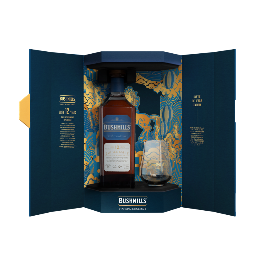 Rượu Whisky Bushmills 12 Year Old Hộp Quà Tết 2026