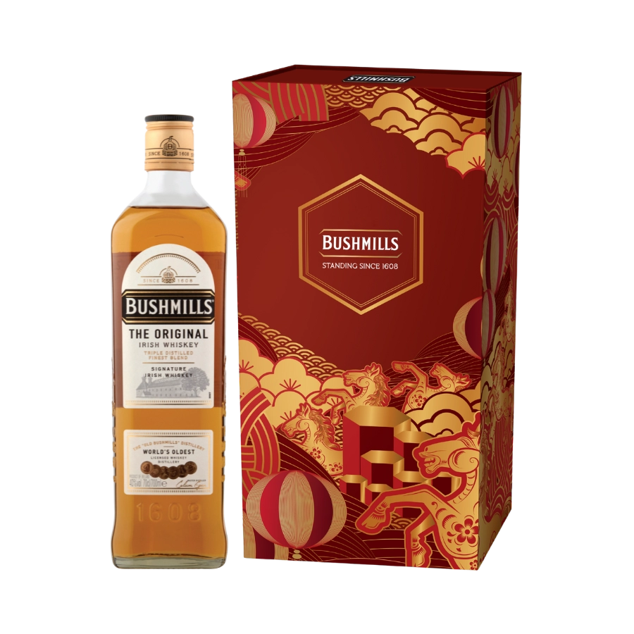 Rượu Whisky Bushmills Original Hộp Quà Tết 2026