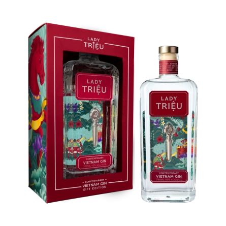 Rượu Gin Việt Nam Lady Triệu Contemporary Hộp Quà Tết 2026