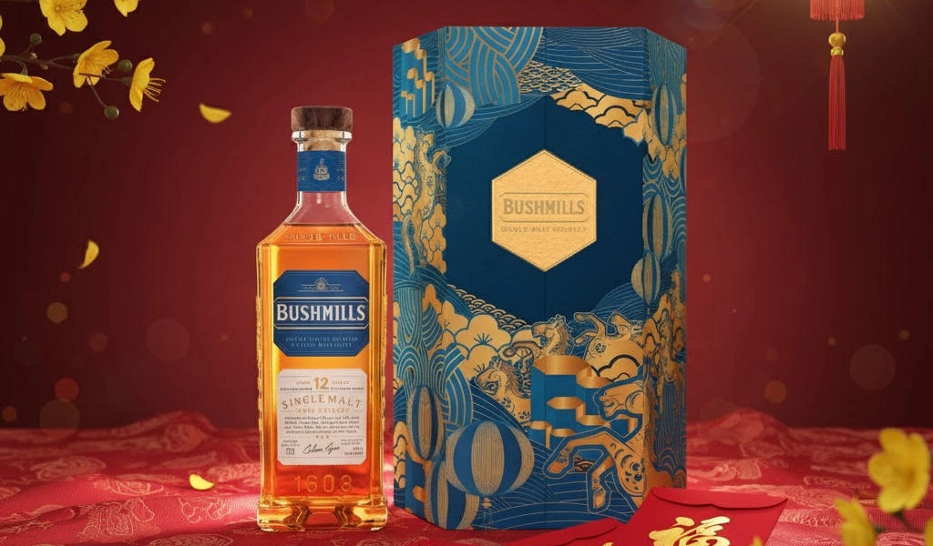 Bushmills 12 Year Old Hộp Quà Tết 2026