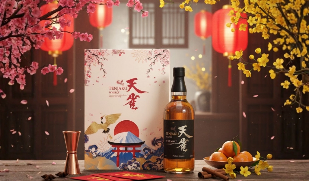 Tenjaku Pure Malt Japanese Whisky Hộp Quà Tết 2026