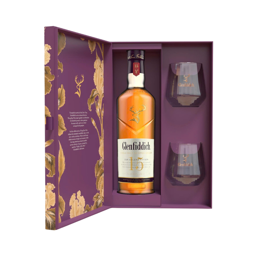 Rượu Whisky Glenfiddich 15 Year Old Solera Hộp Quà Tết 2026