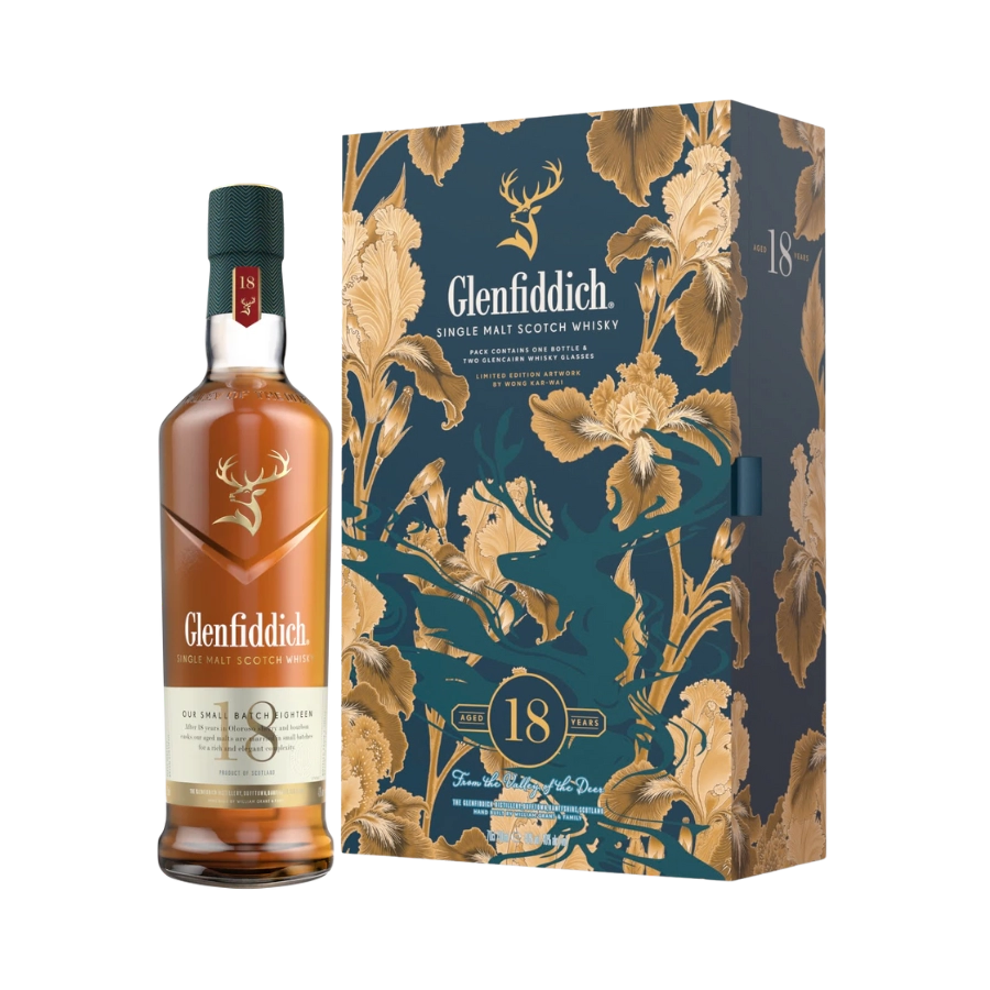 Rượu Whisky Glenfiddich 18 Year Old Small Batch Reserve Hộp Quà Tết 2026