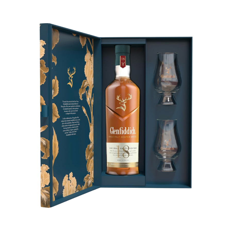 Rượu Whisky Glenfiddich 18 Year Old Small Batch Reserve Hộp Quà Tết 2026