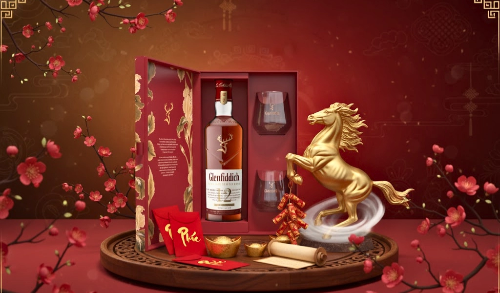 Rượu Whisky Glenfiddich 12 Year Old Amontillado Sherry Cask Finish Hộp Quà Tết 2026