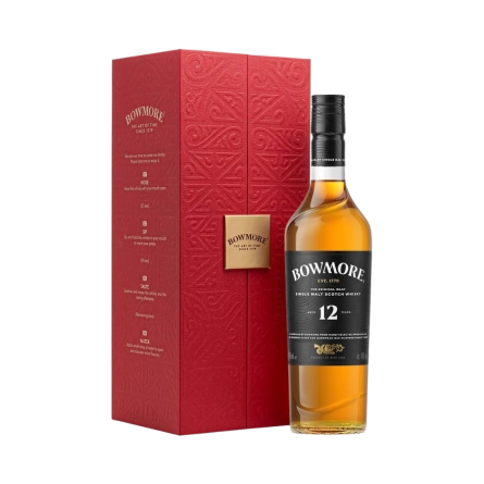 Rượu Whisky Bowmore 12 Year Old Hộp Quà Tết 2026