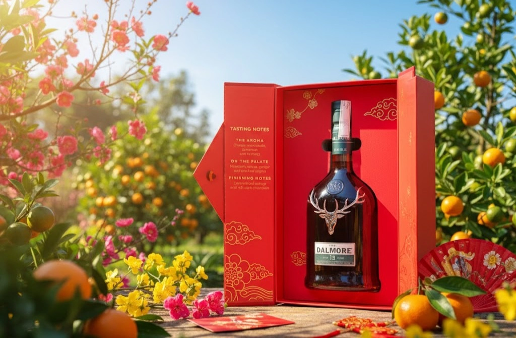 Whisky Dalmore 15 Year Old Hộp Quà Tết 2026 Độc Đáo