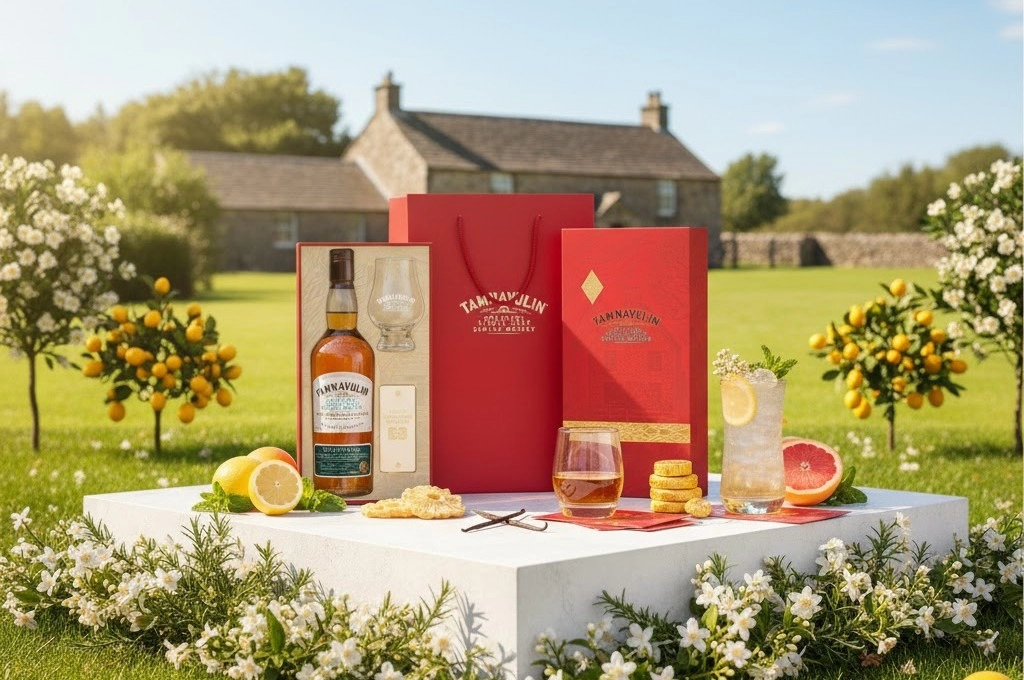 Whisky Tamnavulin White Wine Cask Hộp Quà Tết 2026 Sống Động