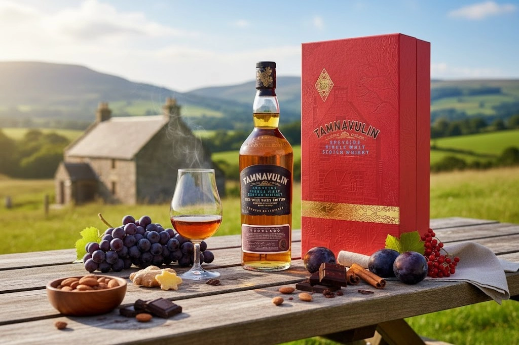Whisky Tamnavulin Red Wine Cask Hộp Quà Tết 2026 Mượt Mà
