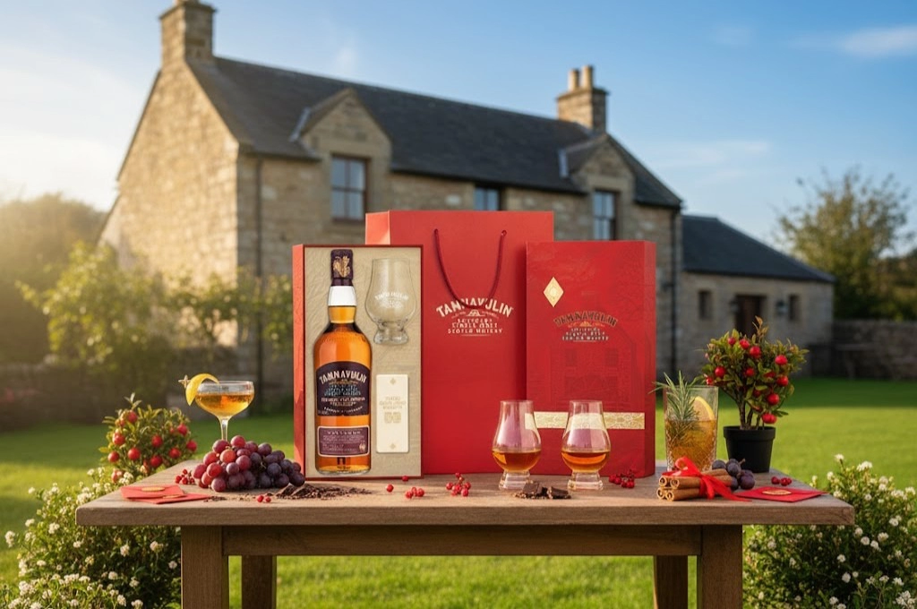 Whisky Tamnavulin Red Wine Cask Hộp Quà Tết 2026 Phức Hợp 