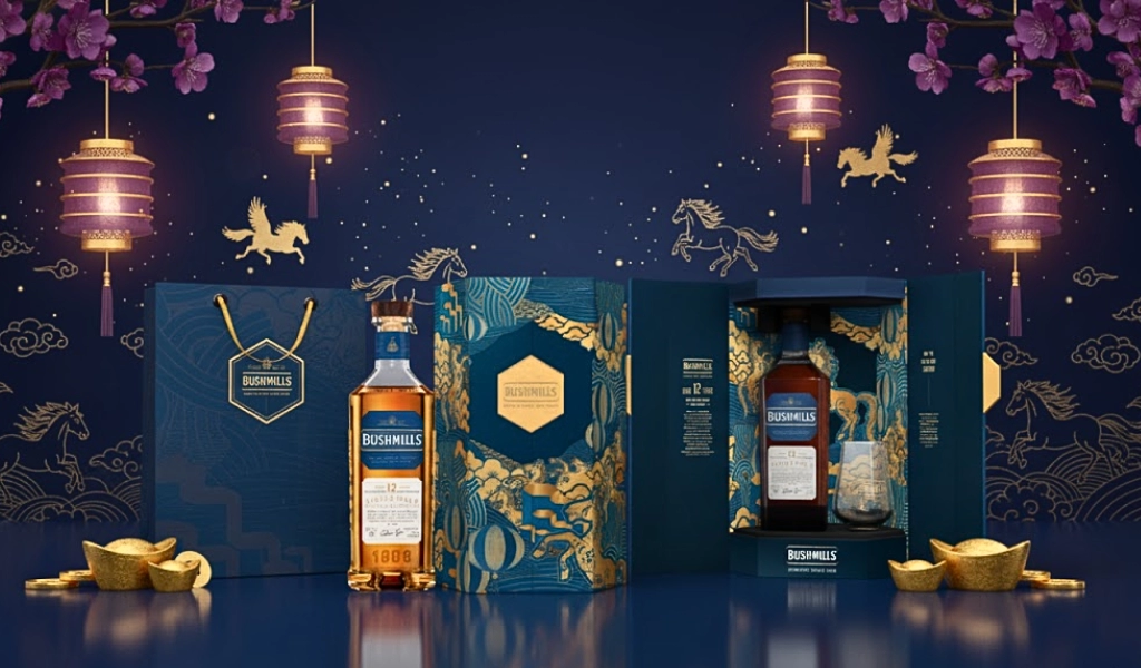 Bushmills 12 Year Old Hộp Quà Tết 2026