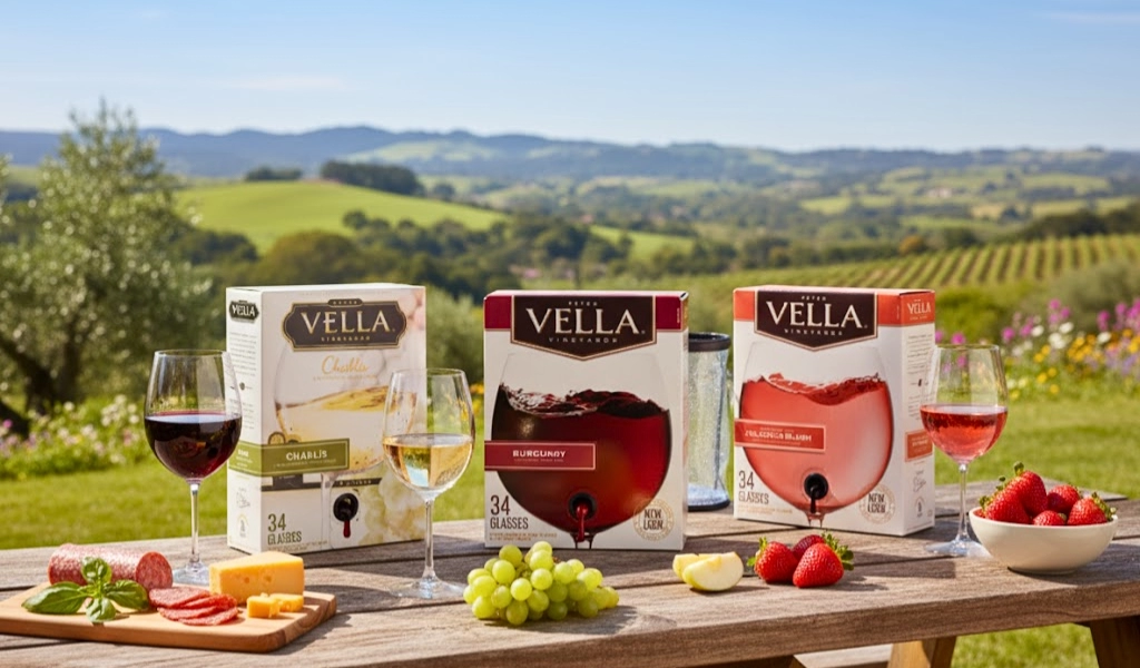 Rượu Vang Bịch Mỹ Peter Vella