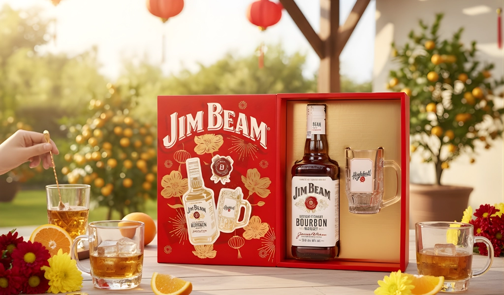 Jim Beam Hộp Quà Tết 2026 Chất Lượng