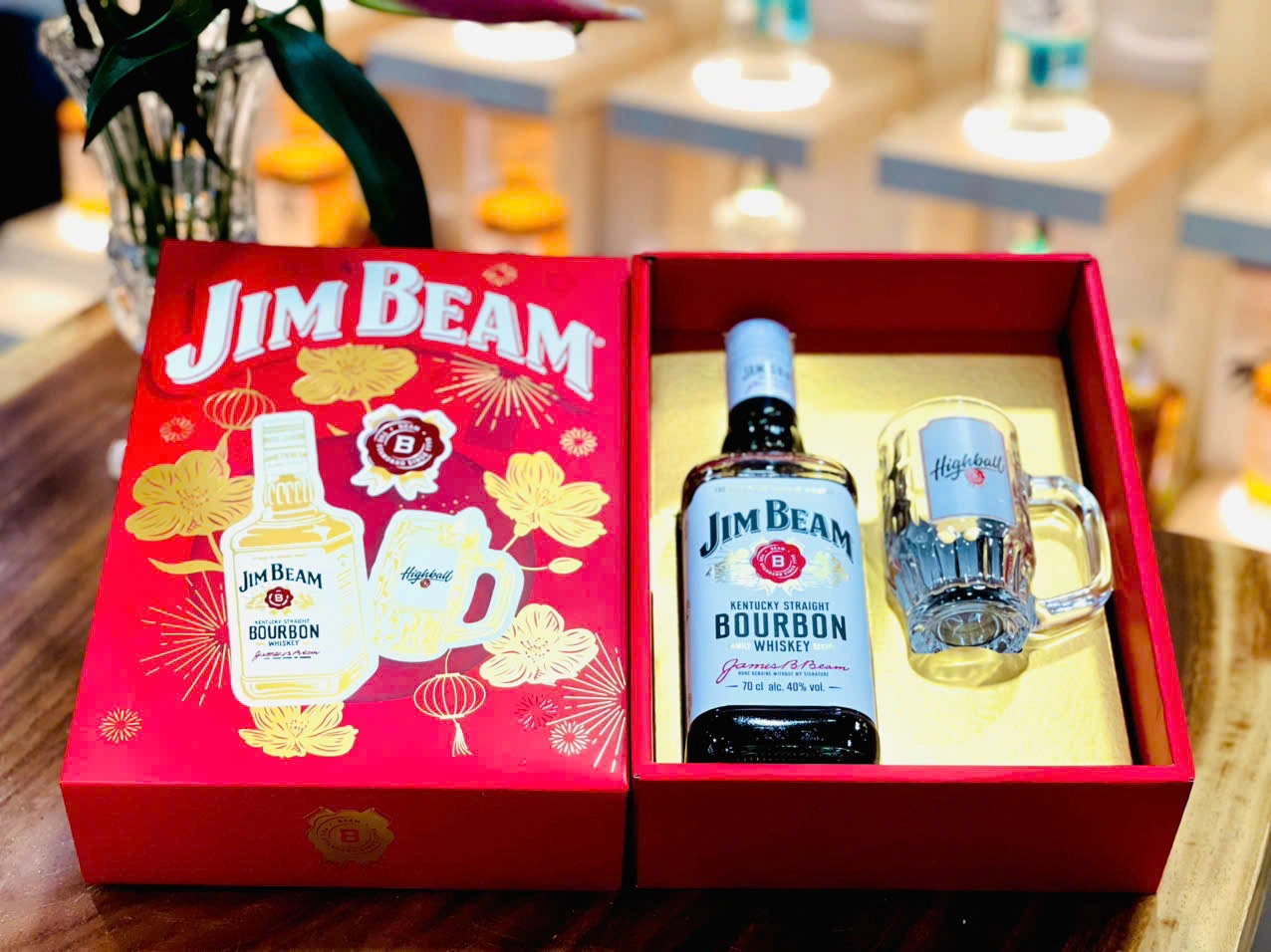 Hoa Kỳ Jim Beam White Hộp Quà Tết 2026 Chất Lượng