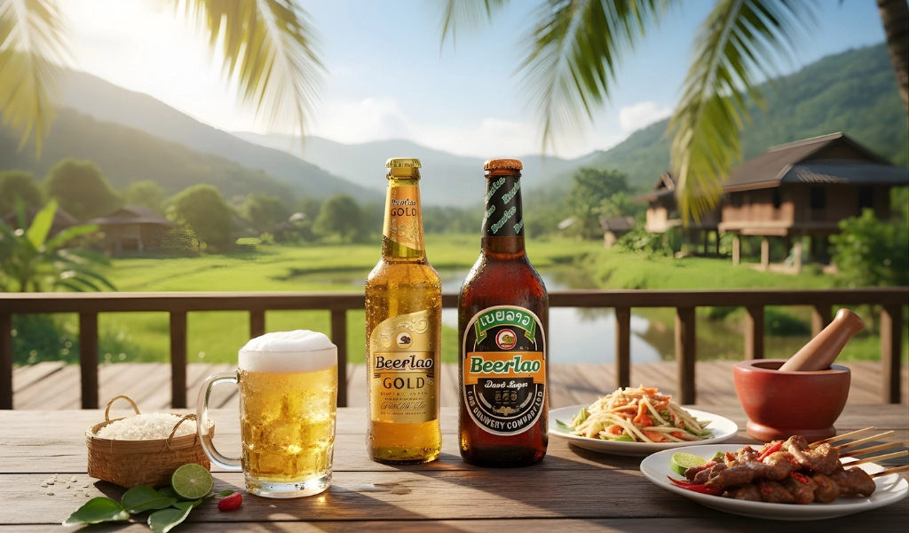 Bia Lào Beerlao Êm Dịu