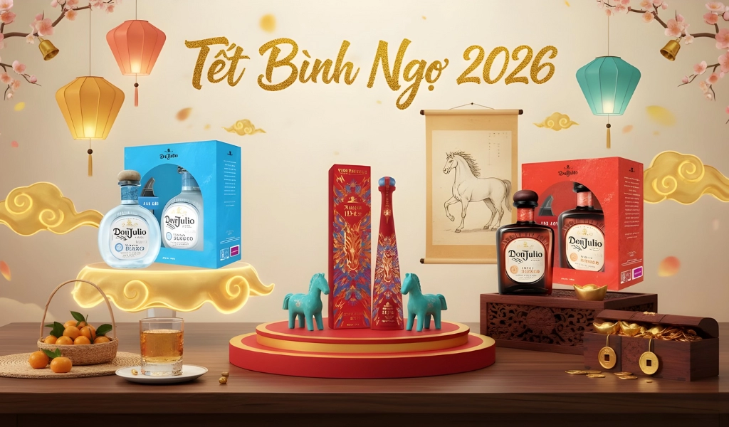 Rượu Tết 2026: Sức Hút Độc Đáo Của Dòng Tequila Don Julio
