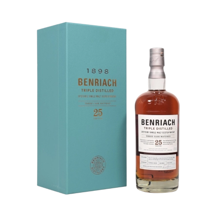Rượu Whisky Benriach 25 Year Old Triple Distilled Three Cask Matured