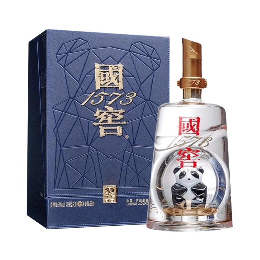 Rượu Lô Châu Lão Kiệu - Quốc Giảo 1573 Bản Gấu Trúc 53% / 泸州老窖 國窖1573 熊猫版 53度 / Luzhou Laojiao Guojiao 1573 Xióngmāo Bǎn