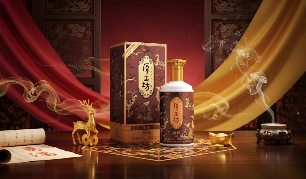 Rượu Hậu Công Phường Phúc Lộc Hoàng Kim Bản