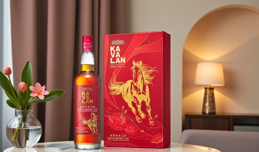 Rượu Whisky Kavalan Triple Sherry Cask Year of The Horse Hộp Quà Tết 2026