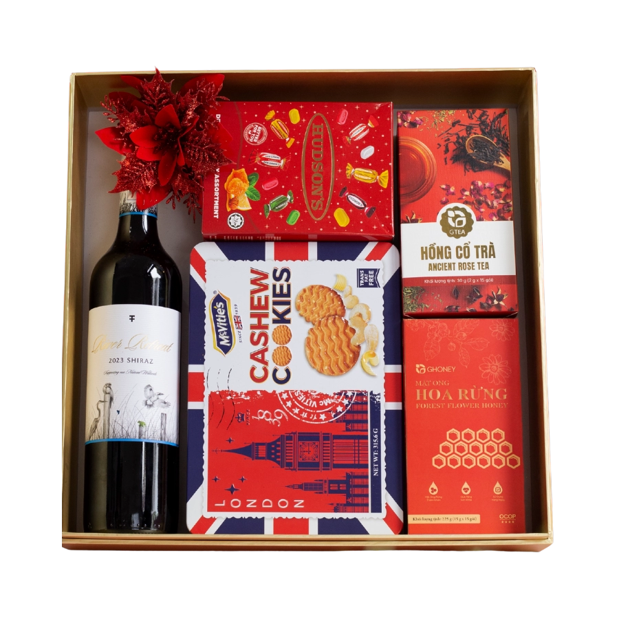 Rượu Vang Đỏ Úc Trentham Estate River Retreat Hộp Quà Tết 2026 Set Nghênh Sắc 1