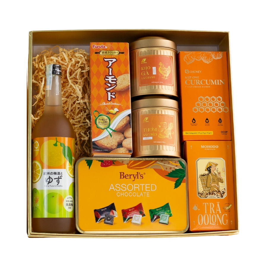 Rượu Mơ Nhật Umeshu Nakano Yuzu Vị Chanh Hộp Quà Tết 2026 Set Nghênh Sắc 6