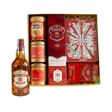 Rượu Whisky Chivas 12 Year Old Hộp Quà Tết 2026 Set Nghênh Sắc 7