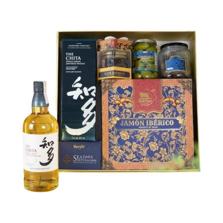 Rượu Whisky Nhật Chita Single Grain Hộp Quà Tết 2026 Set Nghênh Sắc 8