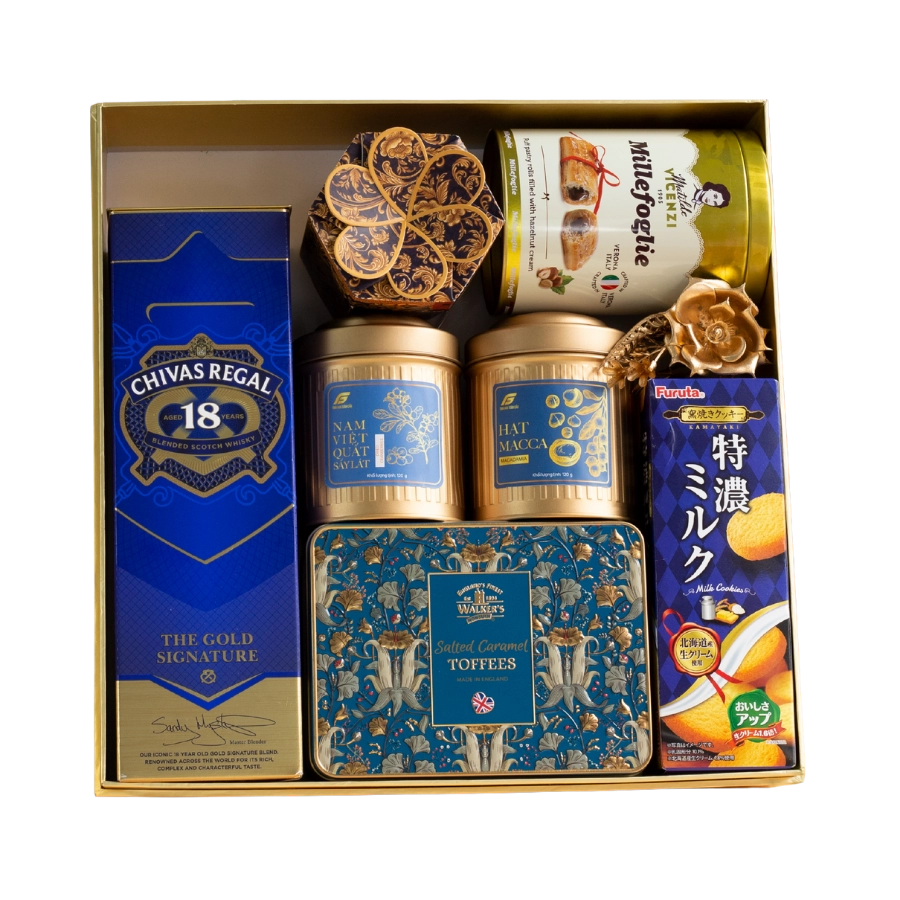 Rượu Whisky Chivas 18 Year Old Hộp Quà Tết 2026 Set Nghênh Sắc 9
