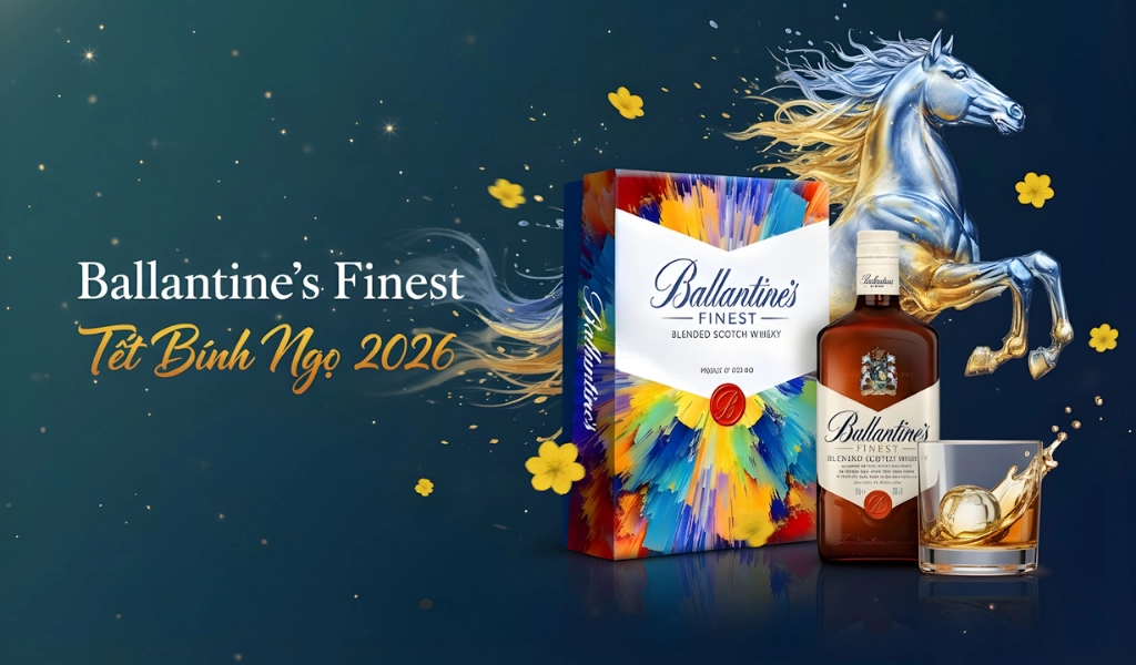 Ballantine's Finest Hộp Quà Tết 2026 Ý Nghĩa Lời Chúc Năm Mới