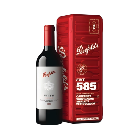 Rượu Vang Đỏ Úc Penfolds French Winemaking Trial 585 Hộp Quà Tết 2026 Hộp Thiếc