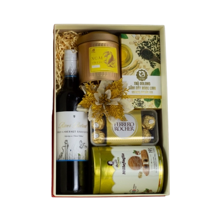  Rượu Vang Đỏ River Retreat Cabernet Sauvignon Hộp Quà Tết 2026 Set Lộc Viên Xuân 3